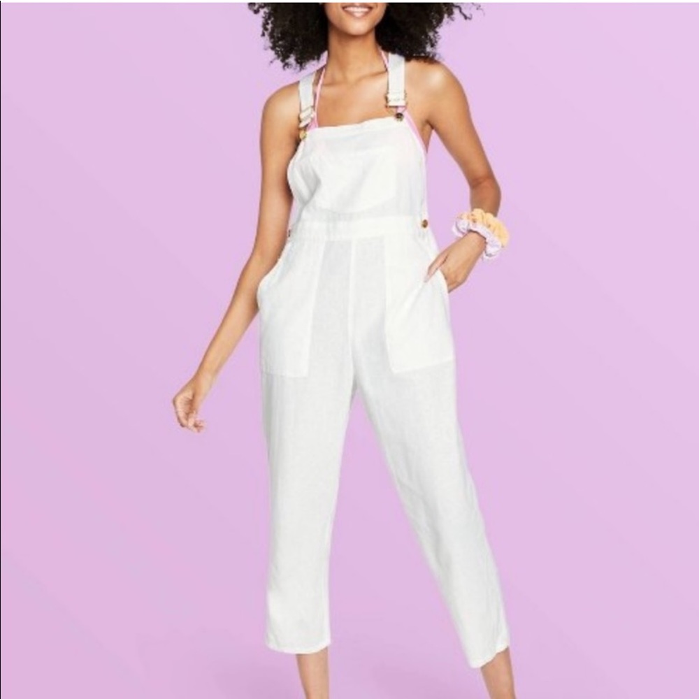 Target Stoney Clover White overalls
